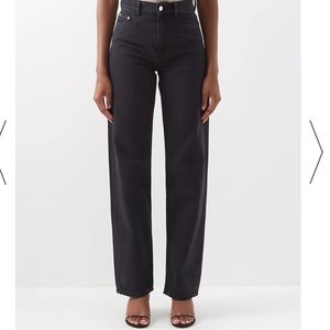 Wandler black straight leg jeans